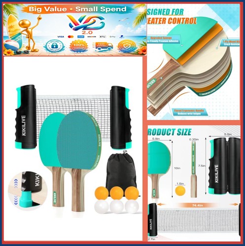 Table tennis set paddles - 2,