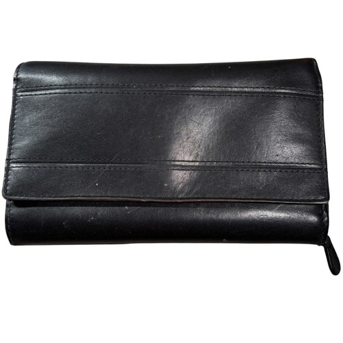 Wilsons leather black trifold - leather,