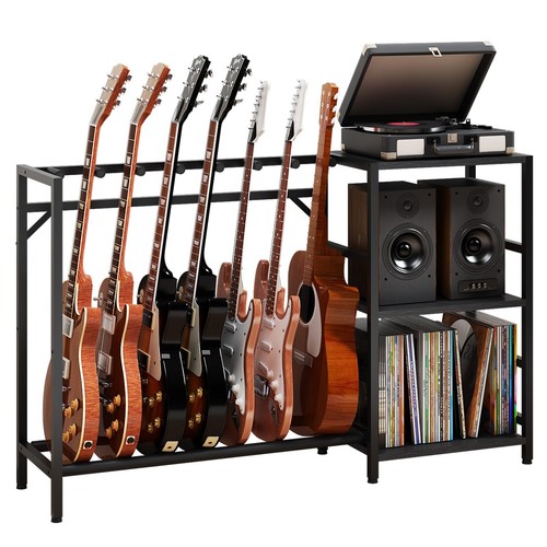 Guitar stand with - guitar, record