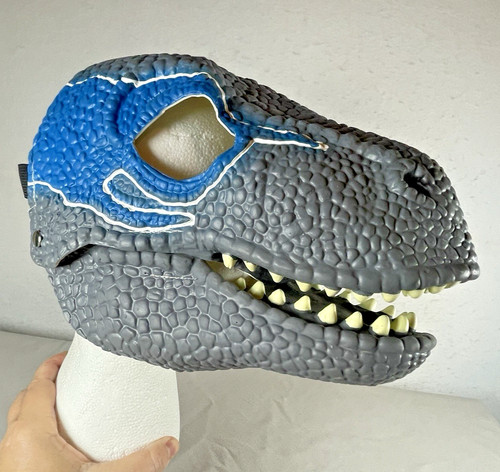 Dinosaur mask blue gray - dinosaur,