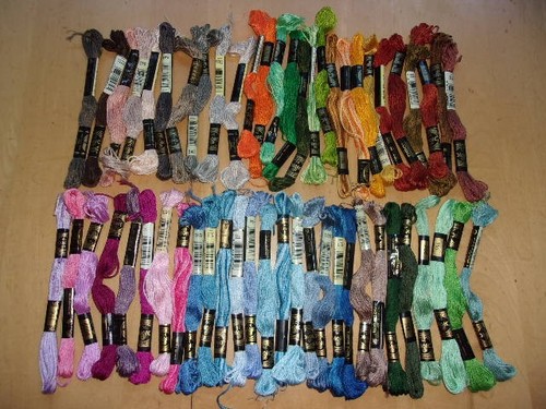 Lot dmc embroidery floss - lot,