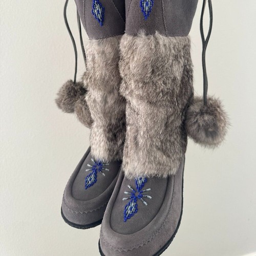 Muks beaded real fur - muks,