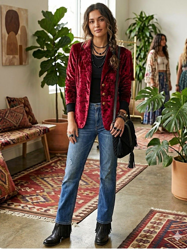 Women red lined - red,