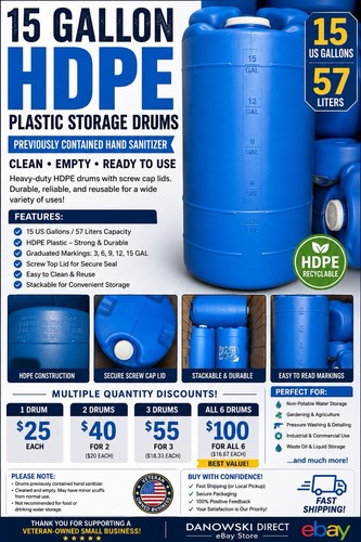 Gallon hdep plastic - plastic, storage