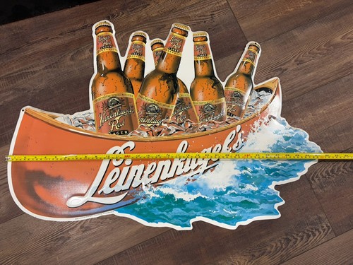 Leinenkugels beer sign canoe - leinenkugels,