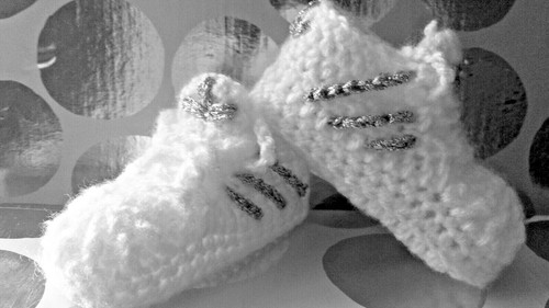 Baby crochet hand - made, shoes