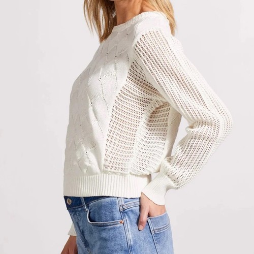 Tribal jeans white knit - tribal,