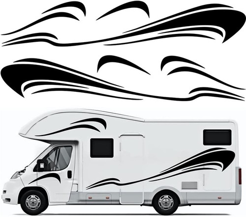 6pcs stickers motorhome - rv,