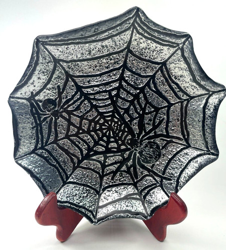 Halloween spider web - spider, glass