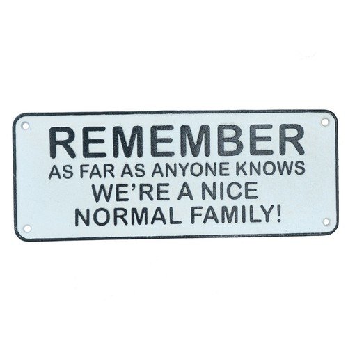 Remember are normal - are,