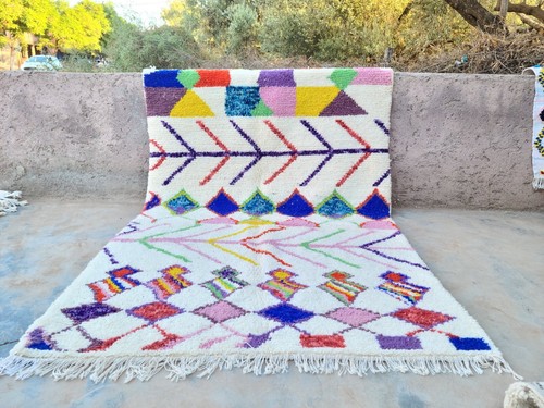 Colored berber rug moroccan - berber,