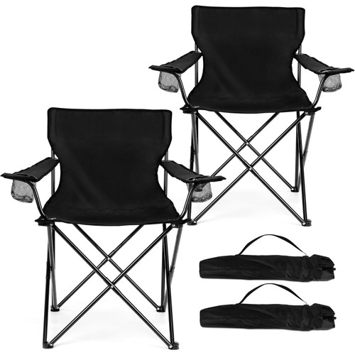 Black pack folding camping - pack,