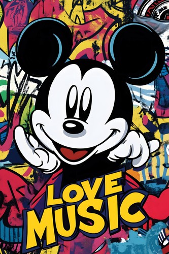 Love music mickey street - love,
