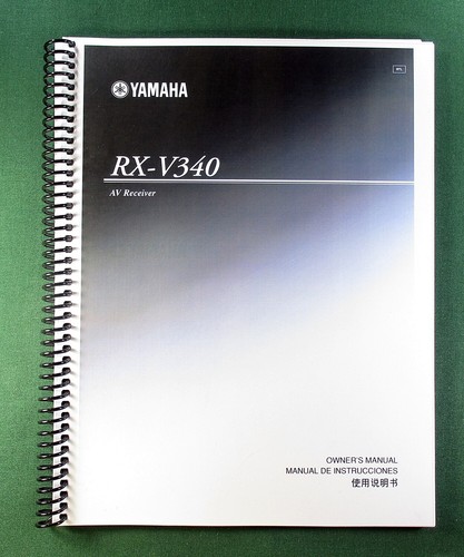 Yamaha v340 instruction - rx-v340,