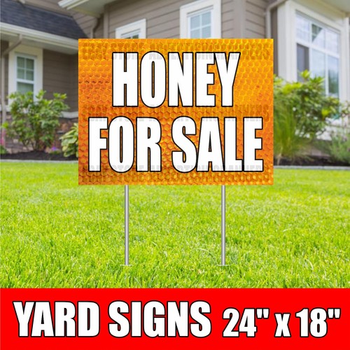 Honey for sale - sale, sign