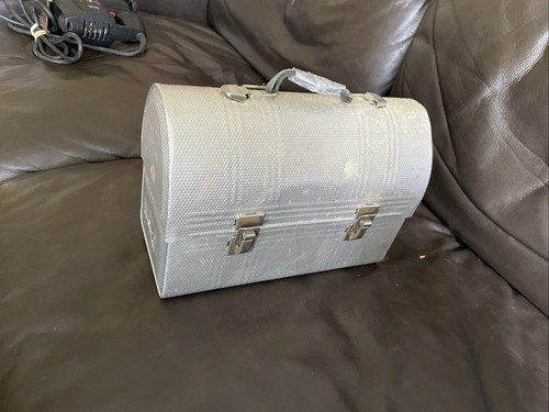 Vintage aluminum lunch box - vintage,