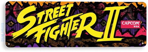 Tin sign street fighter - sign,