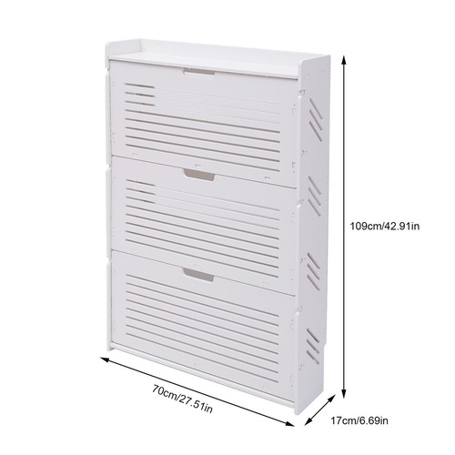 Layer shoe organizer white - 3-layer,