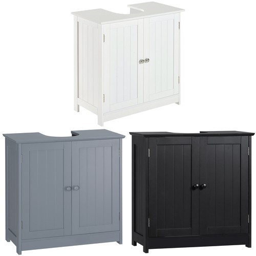 Homcom wooden under sink - wooden,