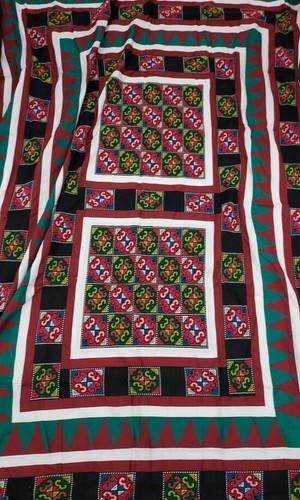 Hmong style christmas quilt - hmong,