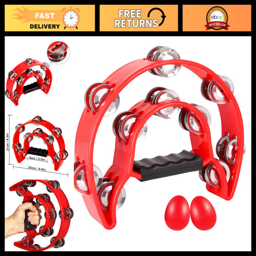 Double row tambourine - row, handheld
