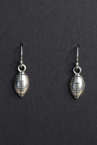 Football earrings pig skin - football,
