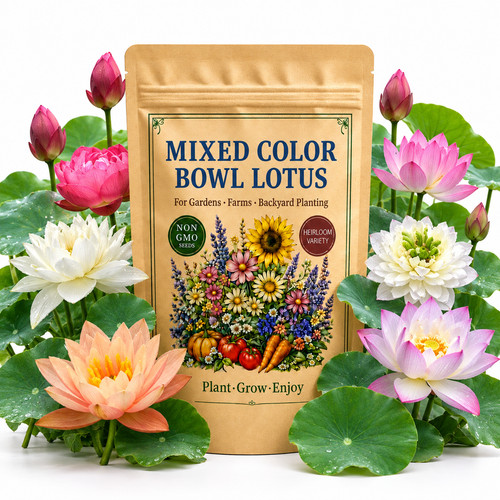 Mixed color bowl - mixed, lotus