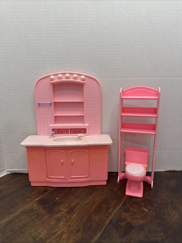 Vtg barbie doll - doll, house