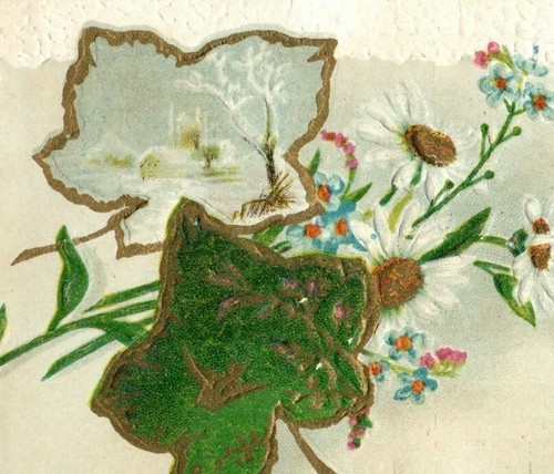 1880s 90s embossed the - embossed, white