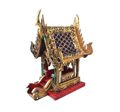 Thai spirit house - spirit, golden