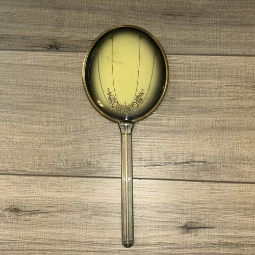 Vintage hand held mirror art - held,