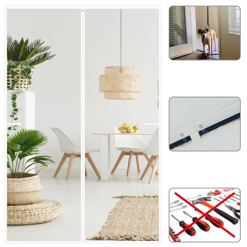 Magnetic screen door 48x80 - magnetic,