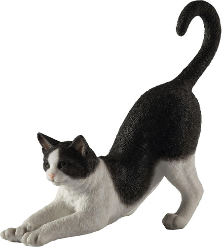 Inch black and white cat - black,