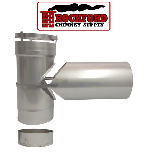 Chimney liner tee - 6,