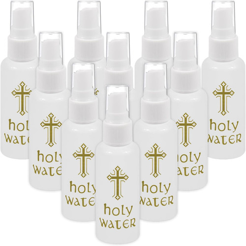 10pcs holy water bottles - holy, small