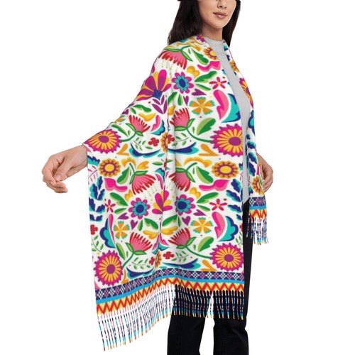 Mexican shawl wrap scarf - mexican,