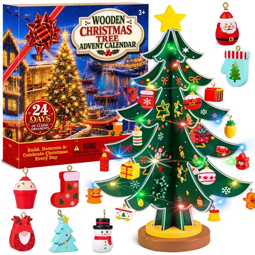 Christmas tree advent calendar - christmas,