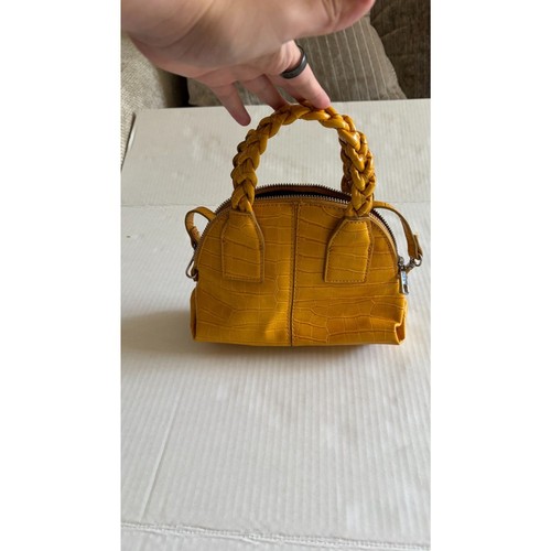 Zara mustard yellow croc - mustard,
