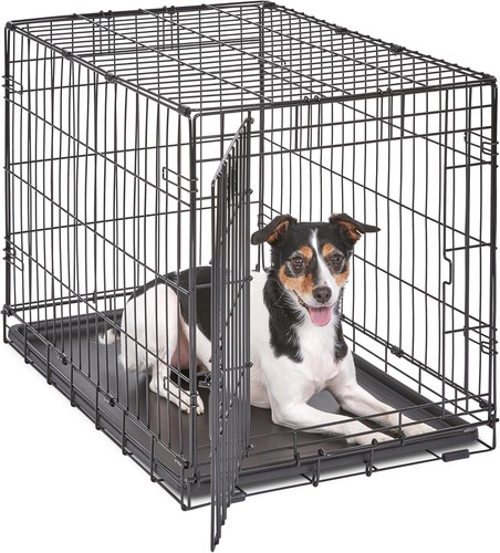 Single door dog crate with - door,