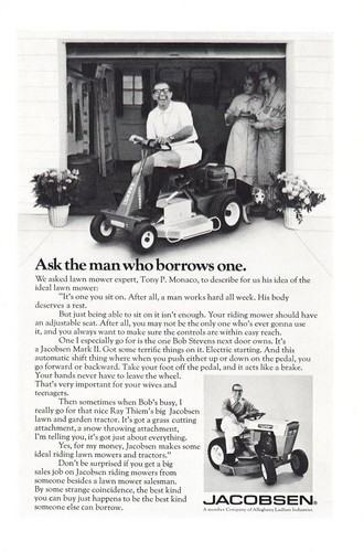 1971 jacobsen lawn mower - jacobsen, ask