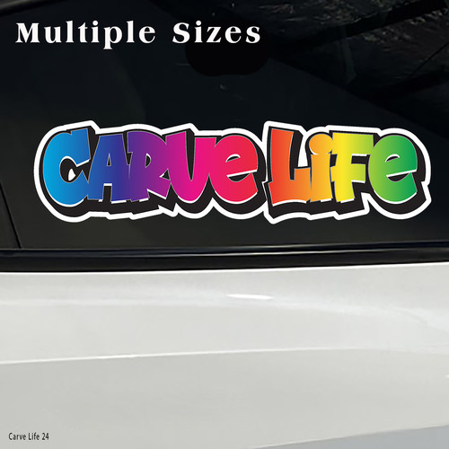Carve life snowboard vinyl - carve,