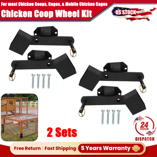 Sets chicken coop wheel kit - sets,