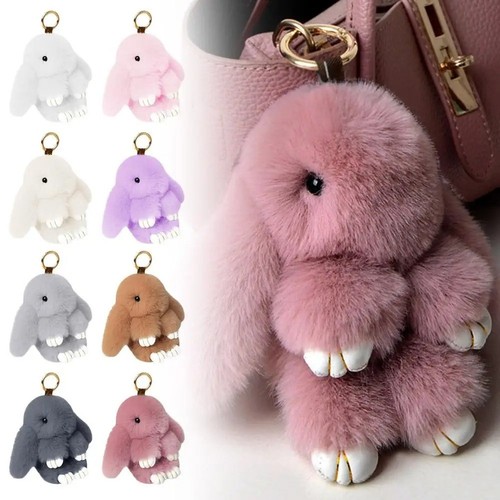 Cute long ear bunny keychain - ear,