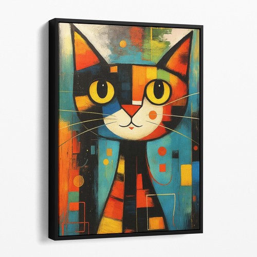 Picasso cat retro cubism - cat,