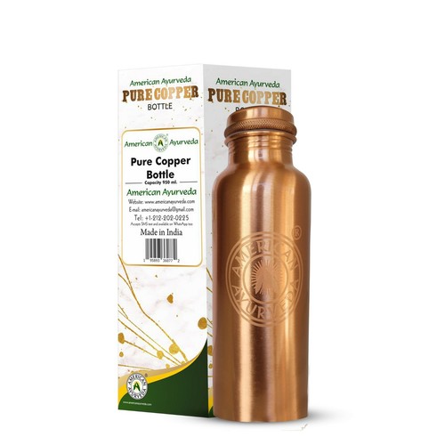 Pure copper bottle water 600ml - bottle,