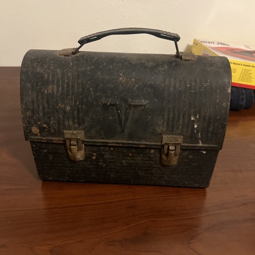 Vintage thermos metal lunch - vintage,