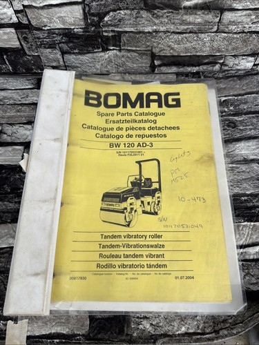 Bomag spare parts catalogue - bomag,