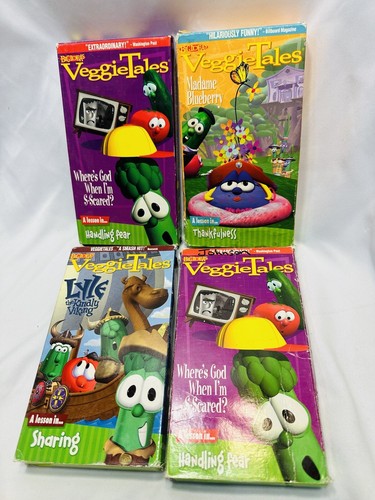 Veggie tales vhs lot - veggie,