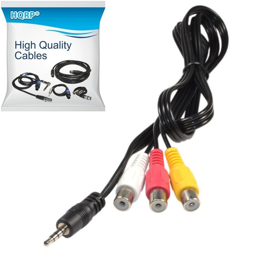 Hqrp aux male to 3 - aux, 1/8"