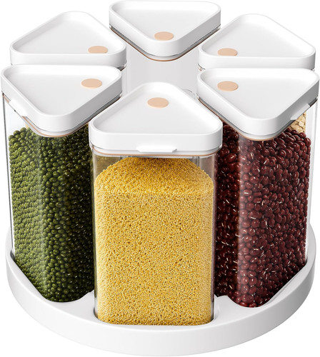 Grid rotating grain storage - 6-grid,
